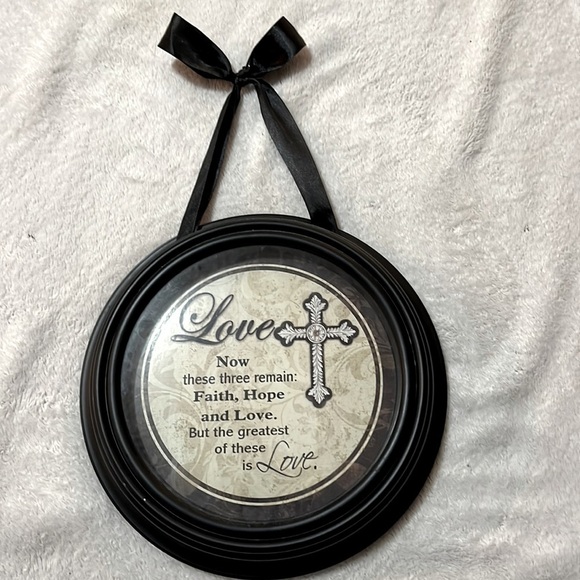 Love Circle Hanging Picture Color Black/ Brown - Picture 1 of 2